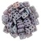 CzechMates QuadraTile 6mm Czech Glass Four Hole Bead, Luster - Opaque Amethyst